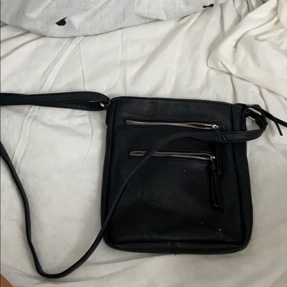 real leather crossbody bag